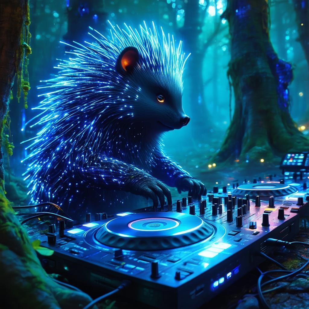 Electric Porcupine DJ Lights Up Enchanted Forest