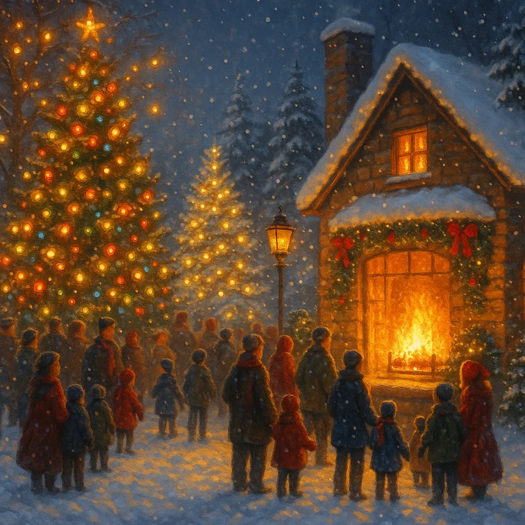 Holiday Festivities Featuring Radiant Lights