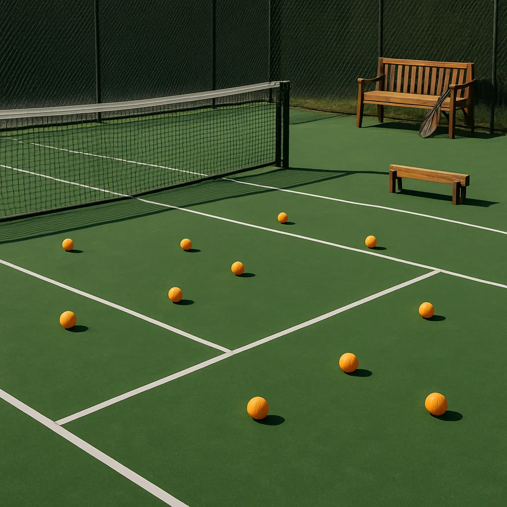 Imagine a Traditional Tennis Court