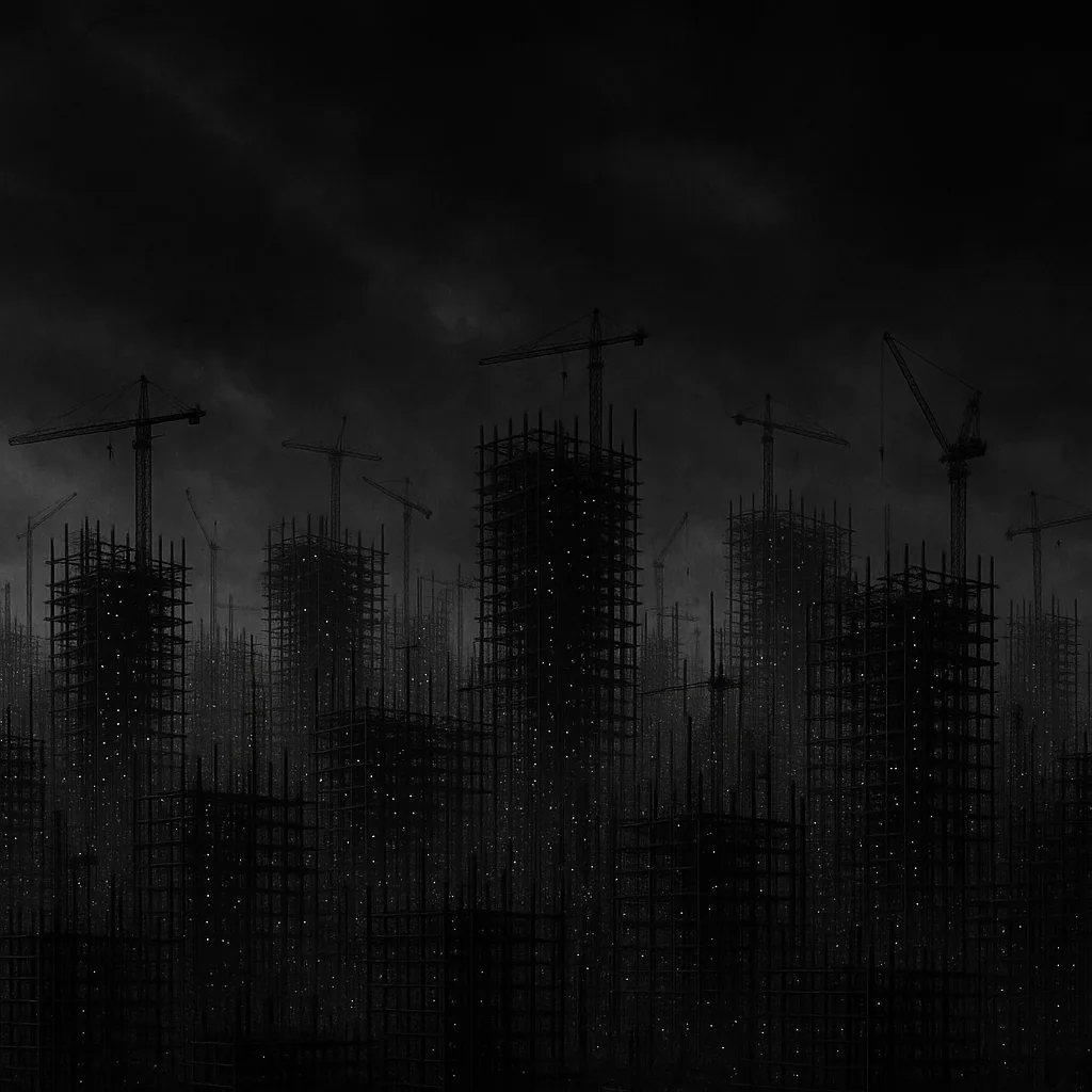 Innumerable Pinpricks of Light Define the Sprawling Skeletal Structure