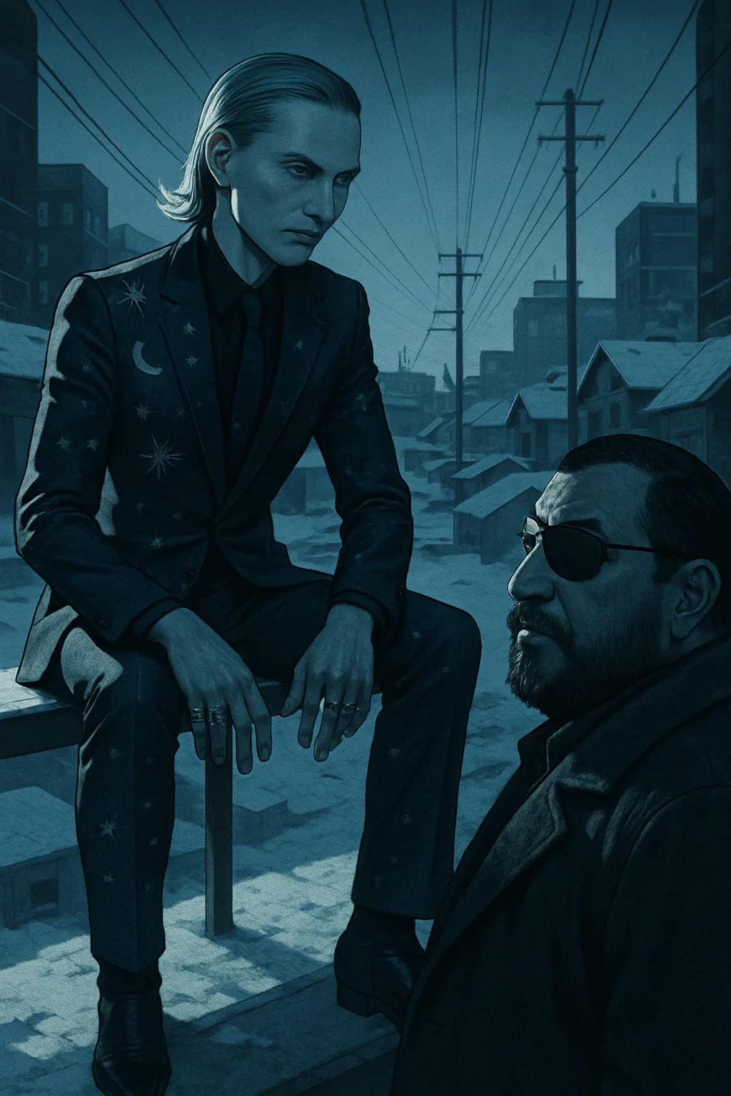 Androgynous Figure Exuding the Powerful Aura of a Business