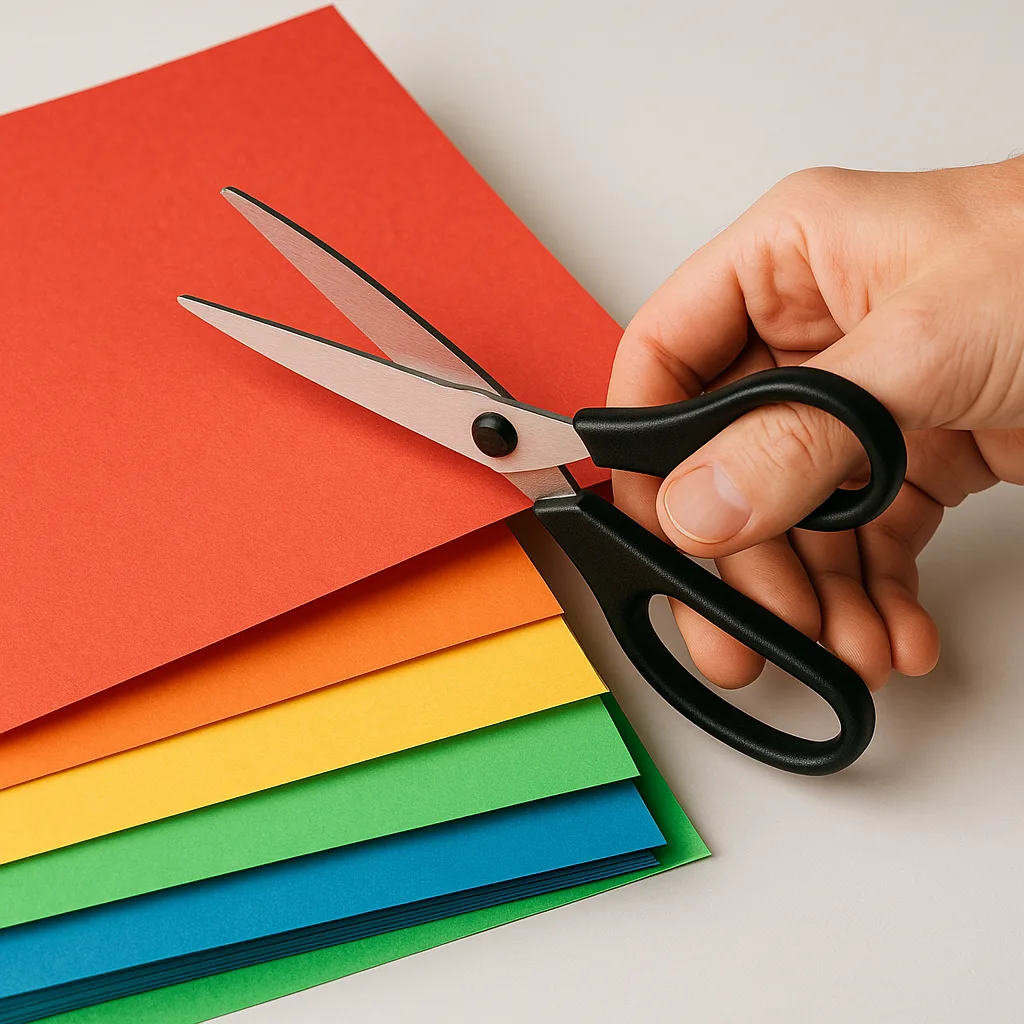 Hand Gripping Scissors