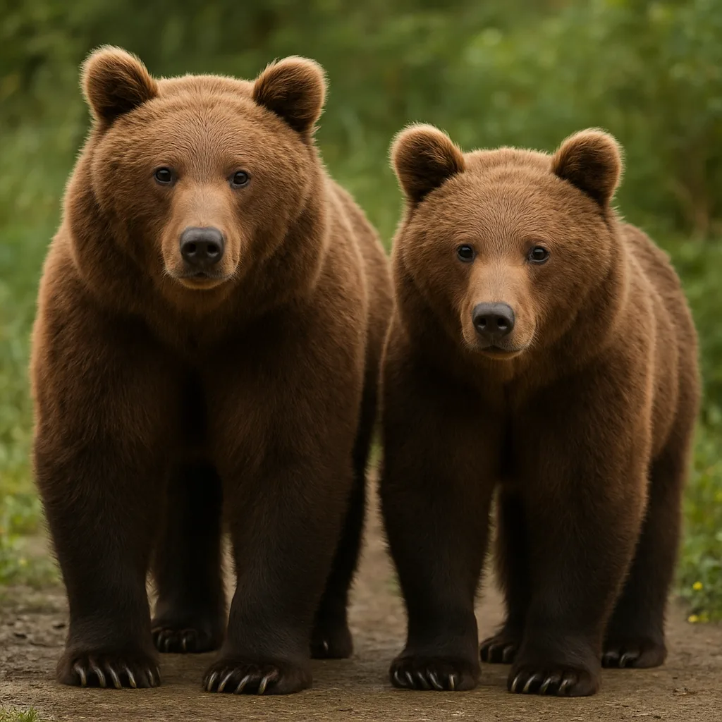 Picture Featuring Two Bears