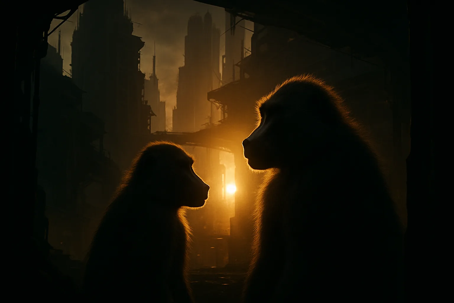 Two Diverse Baboons