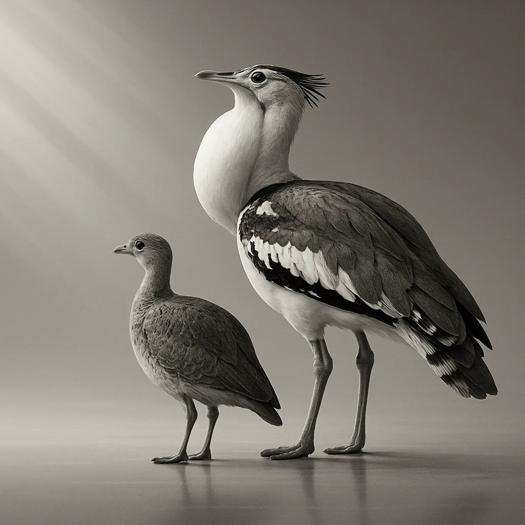 Majestic Kori Great Bustard Male—defined by its Very Large Size