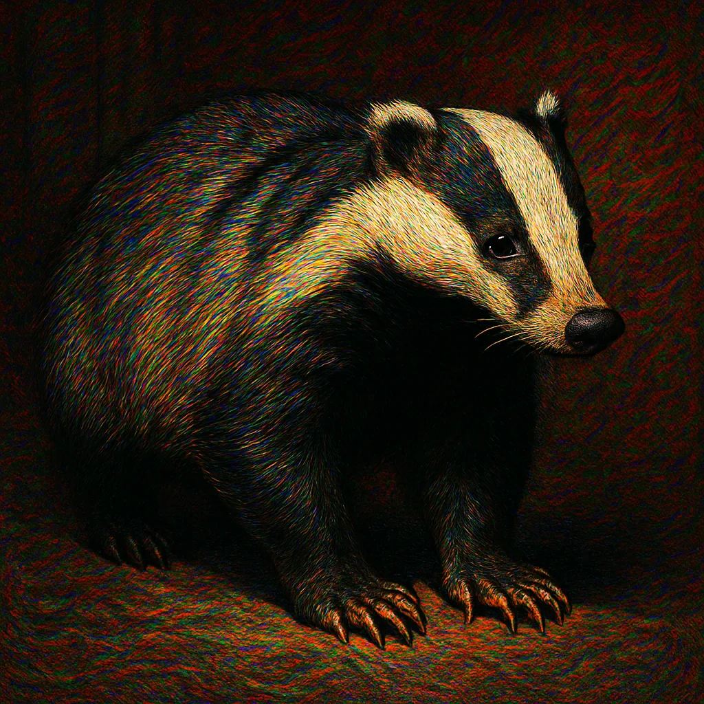 Single Stocky Badger