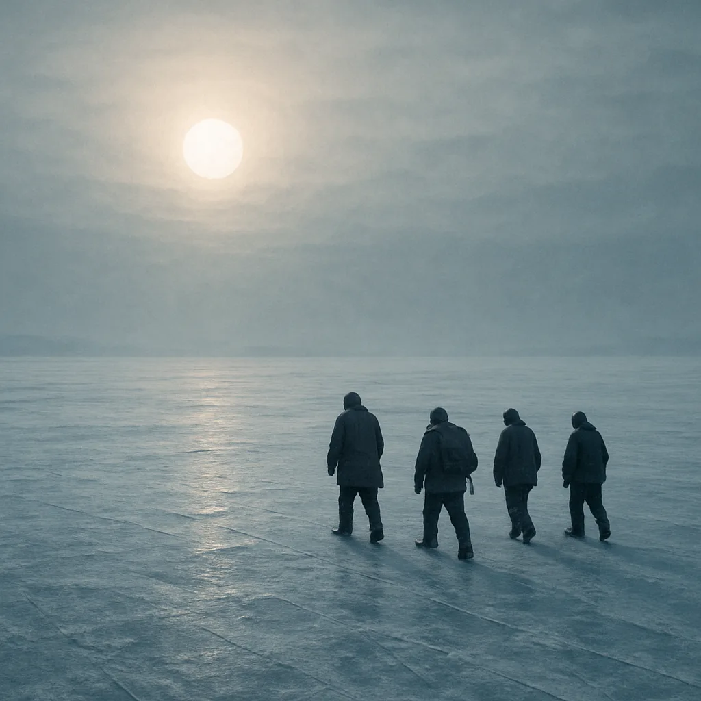 Small Group of Distant Figures