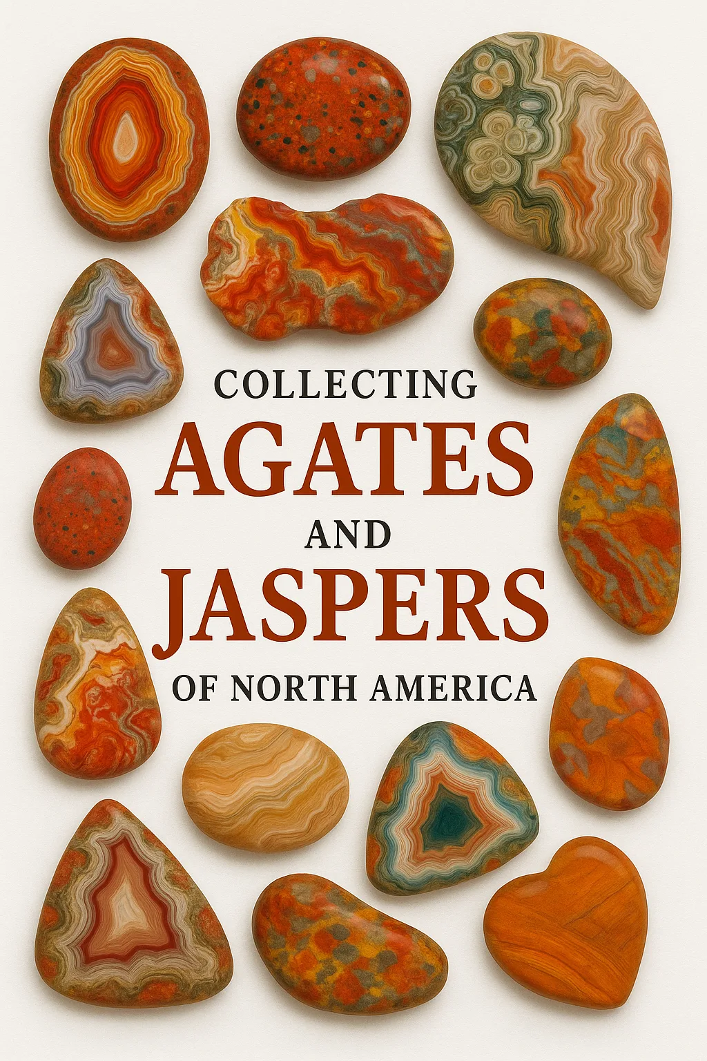 Book Cover Featuring Colorful Agates and Jaspers