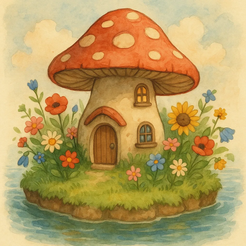 Whimsical Mushroom-shaped House