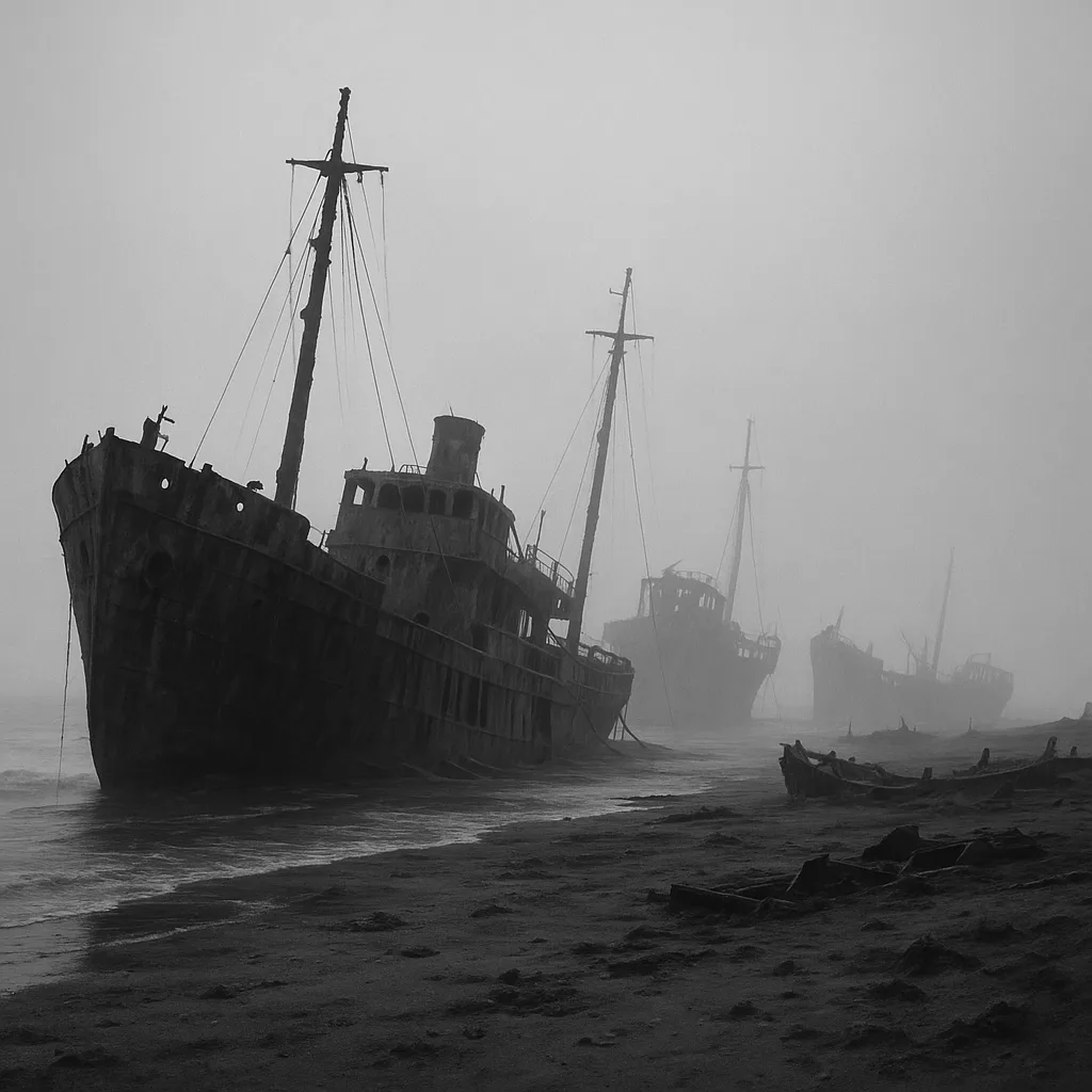 Several Derelict Ships