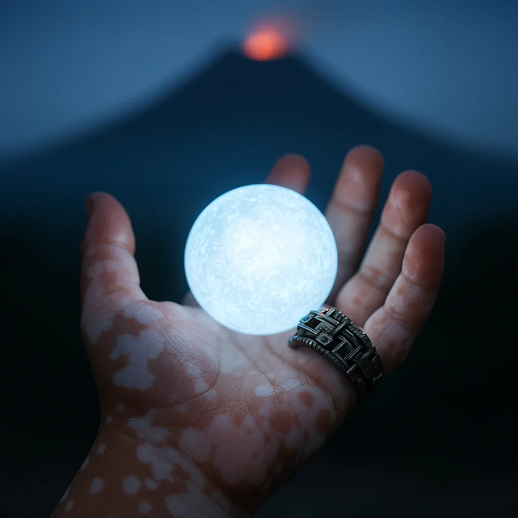 Child's Vitiligo-patterned Hand