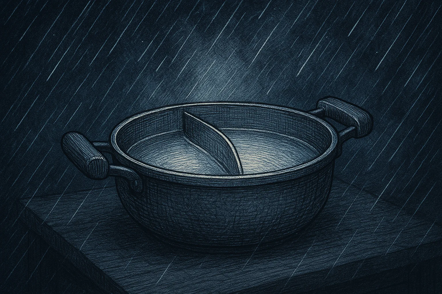 Amidst the Obscured Visibility of a Driving Heavy Rain