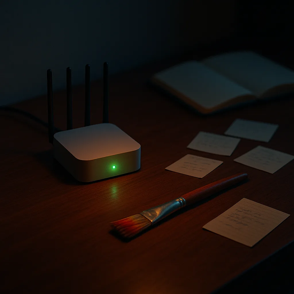 Amid the Stillness of a Late-night Room