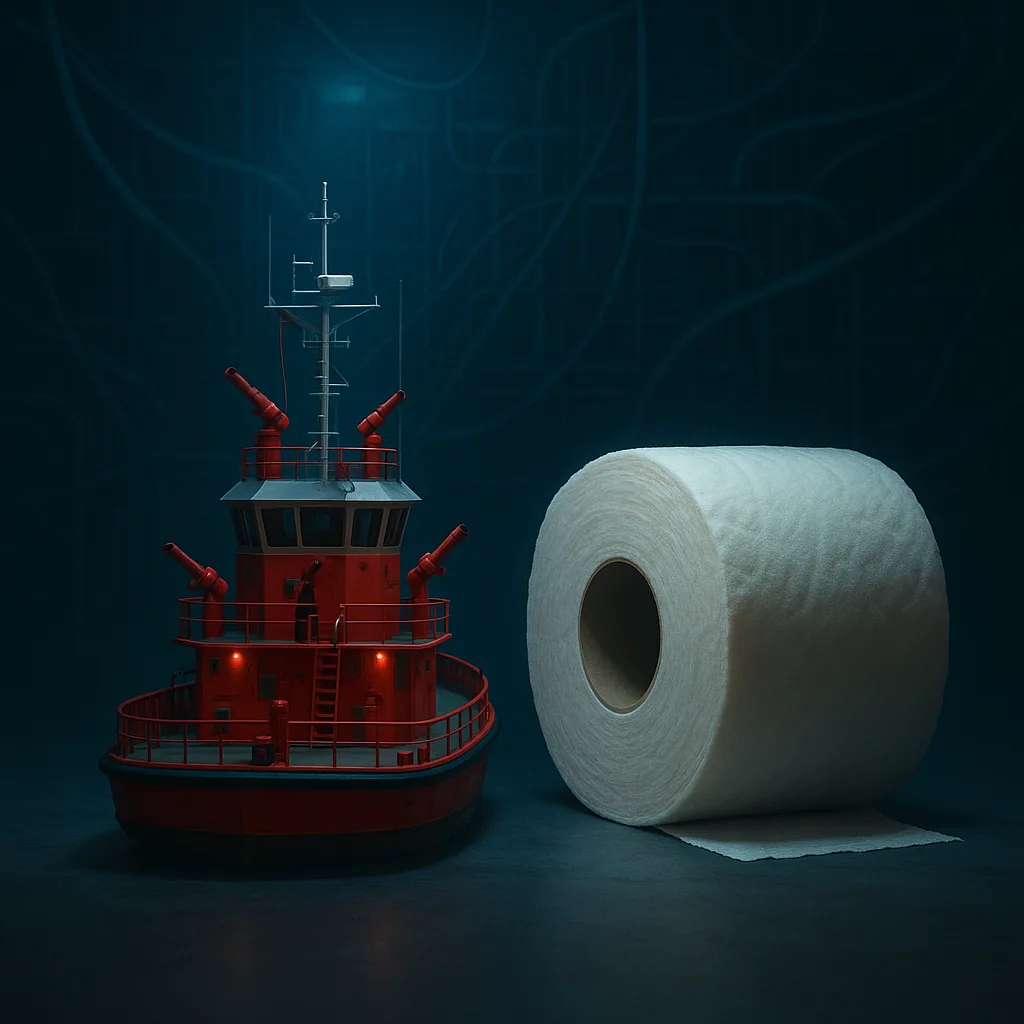 Classic Fire-engine-red Fireboat