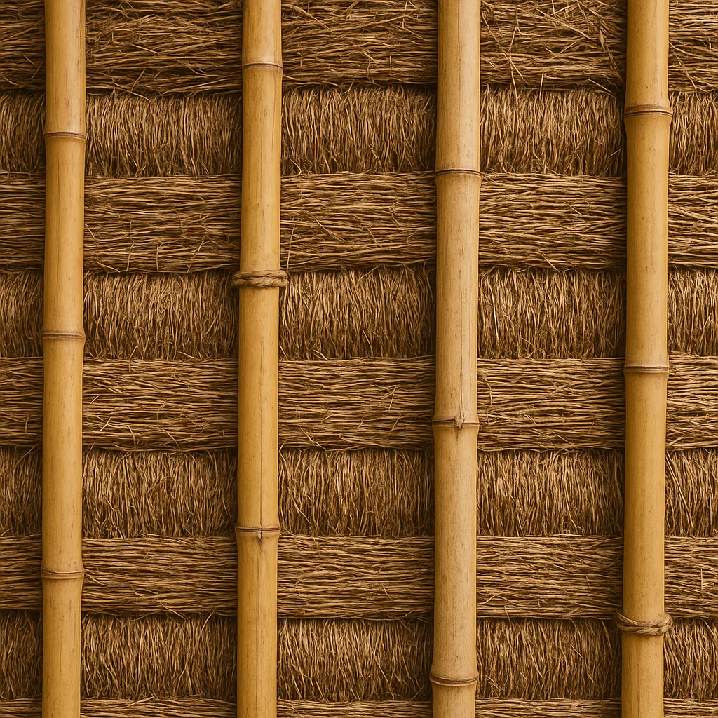 What Is the Natural Material Typically Utilized for Building Traditional