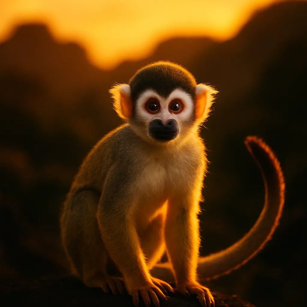 Single Squirrel Monkey