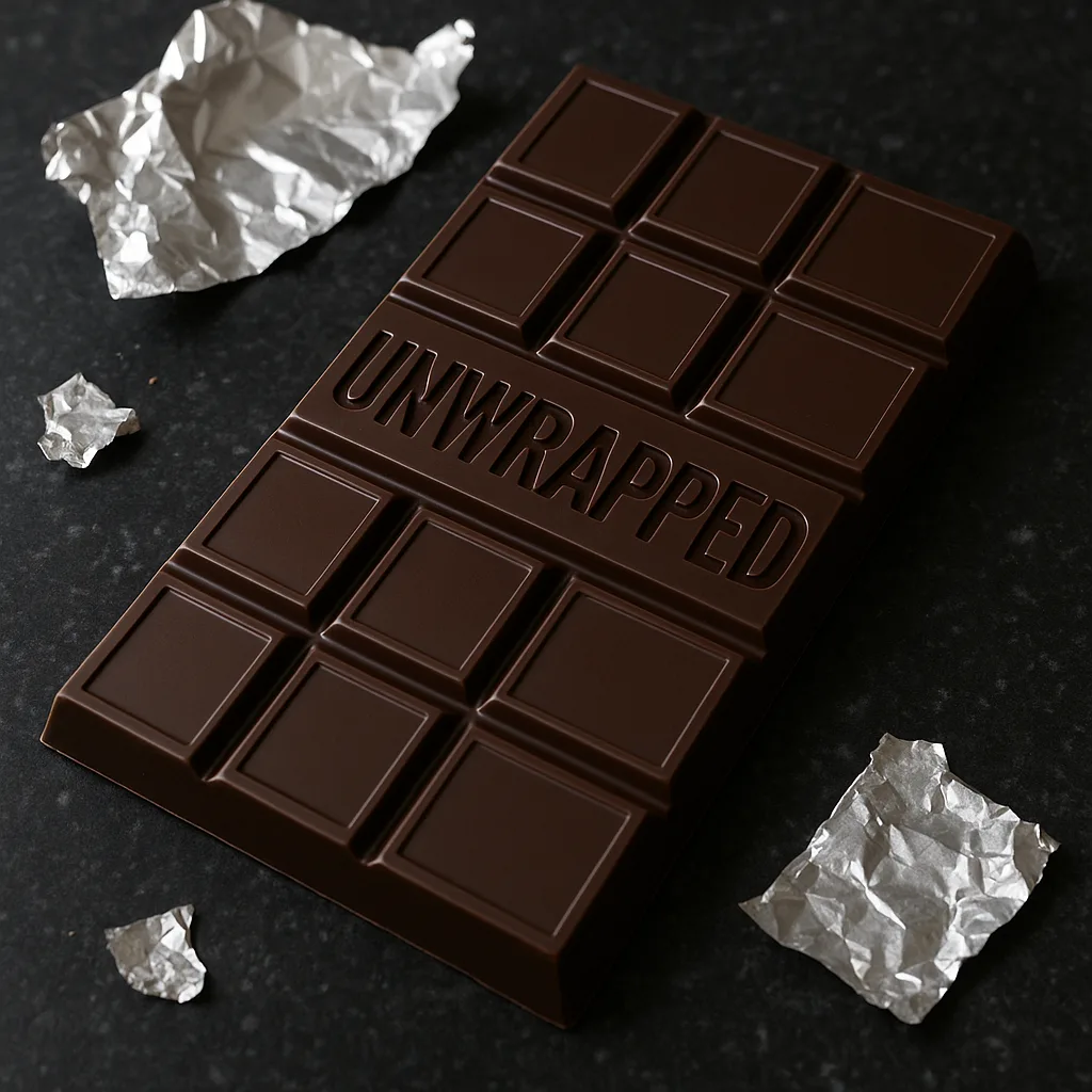 Glossy Dark Chocolate Bar