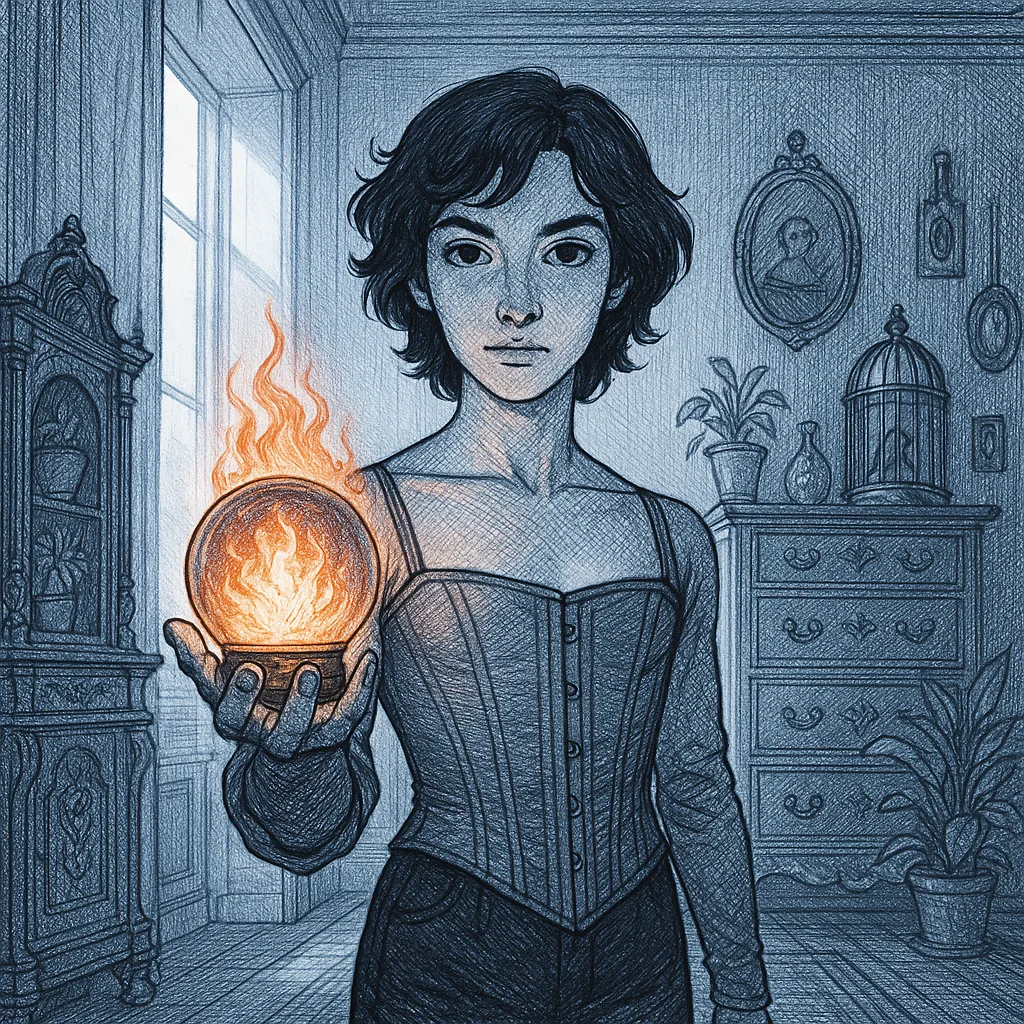 Charismatic Androgynous Figure with an Oval Face