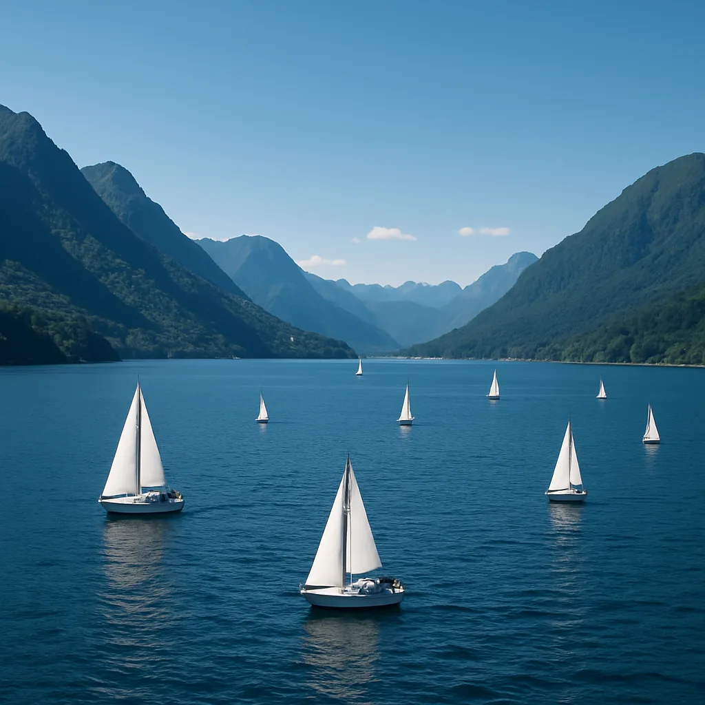 Sparse Scattering of Sailboats with White Sails Glides