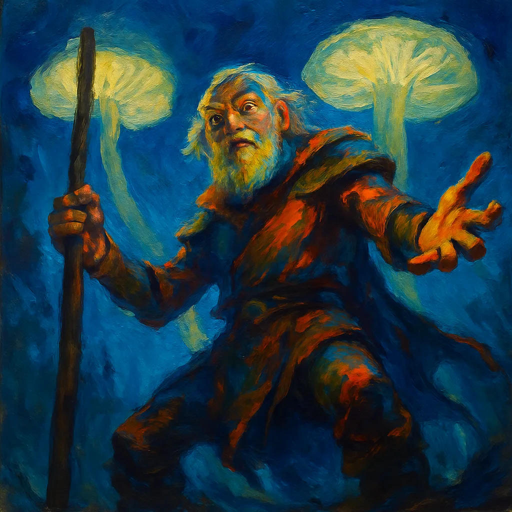 Elderly Warrior Figure