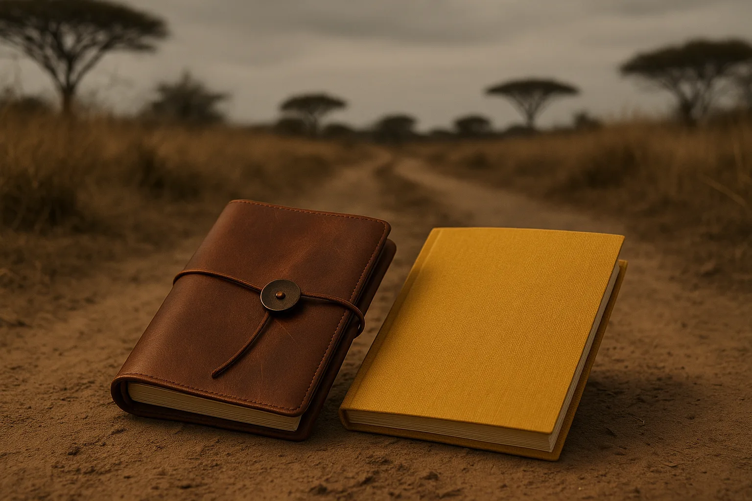 Along a Dusty Path Winding Through a Sun-bleached Savanna