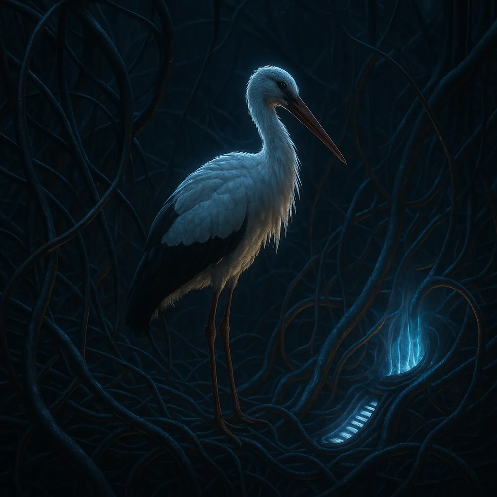 Lone White Stork