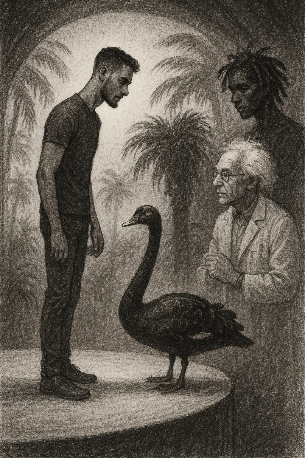 Tall Young Adult with a Short Boxed Beard