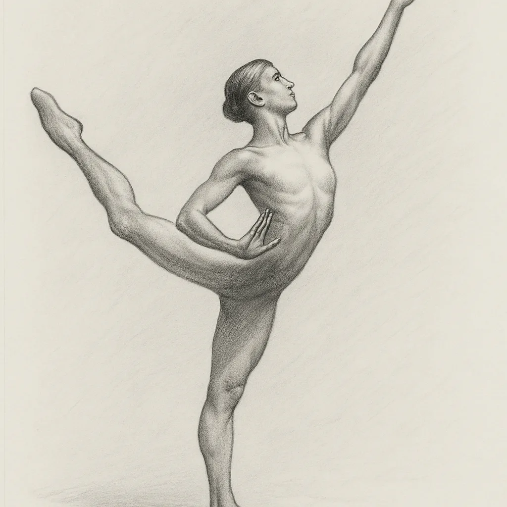 Figure Strikes a Dynamic Pose