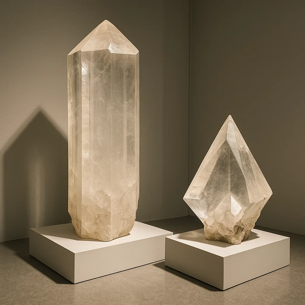 Crystals Designed as Hexagonal Prisms