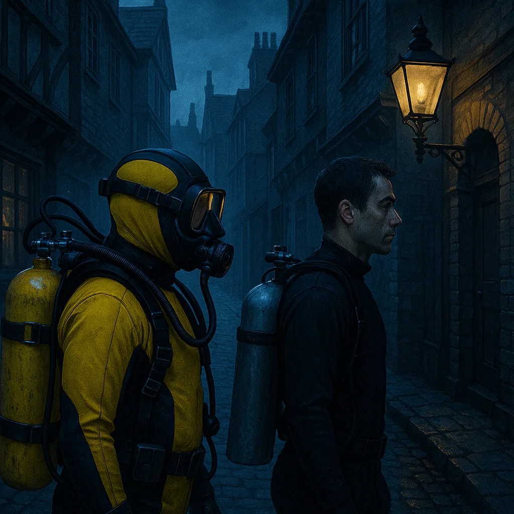Within the Gas Lamp-lit Narrow Alleys in a Victorian Era
