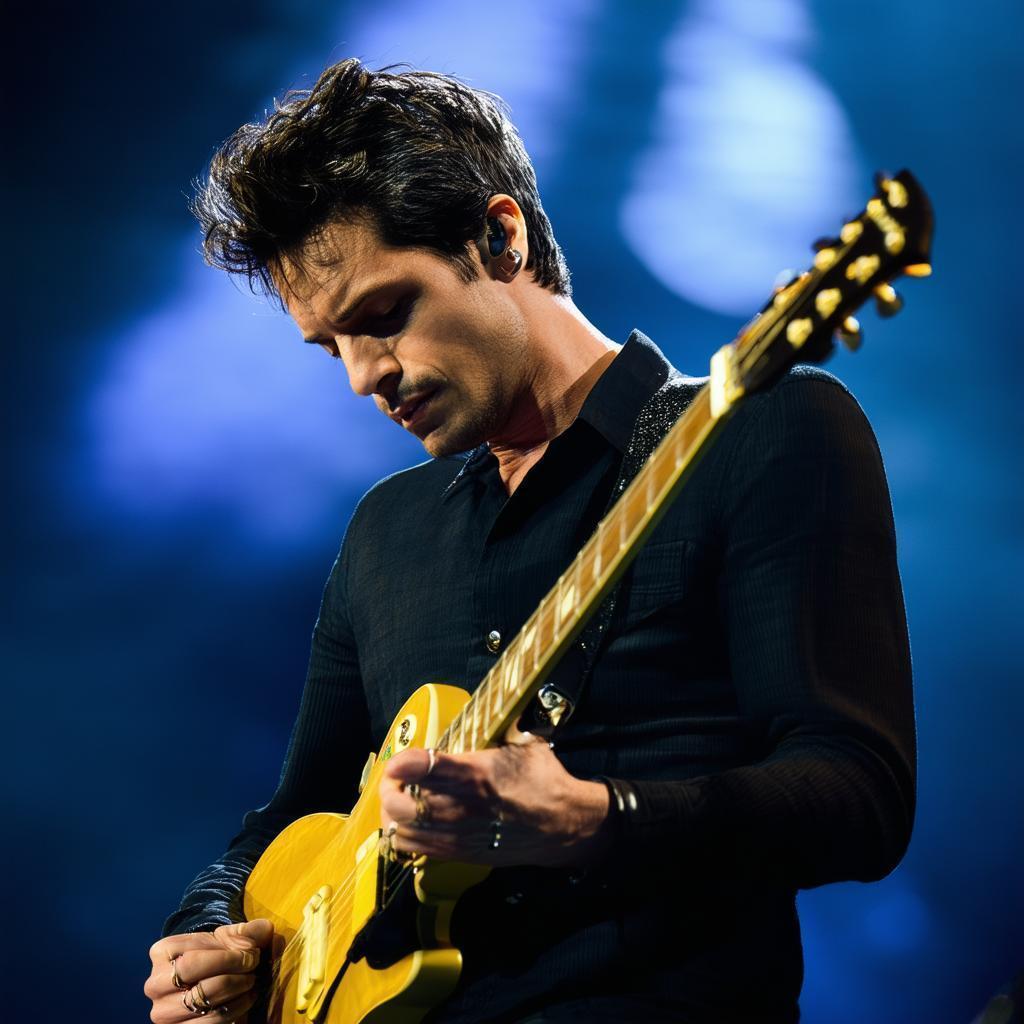 John Mayer Live in Dramatic High Contrast Delta