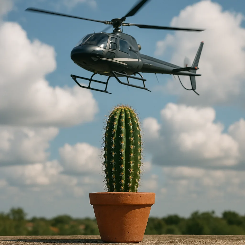 Image Showing a Helicopter in Flight