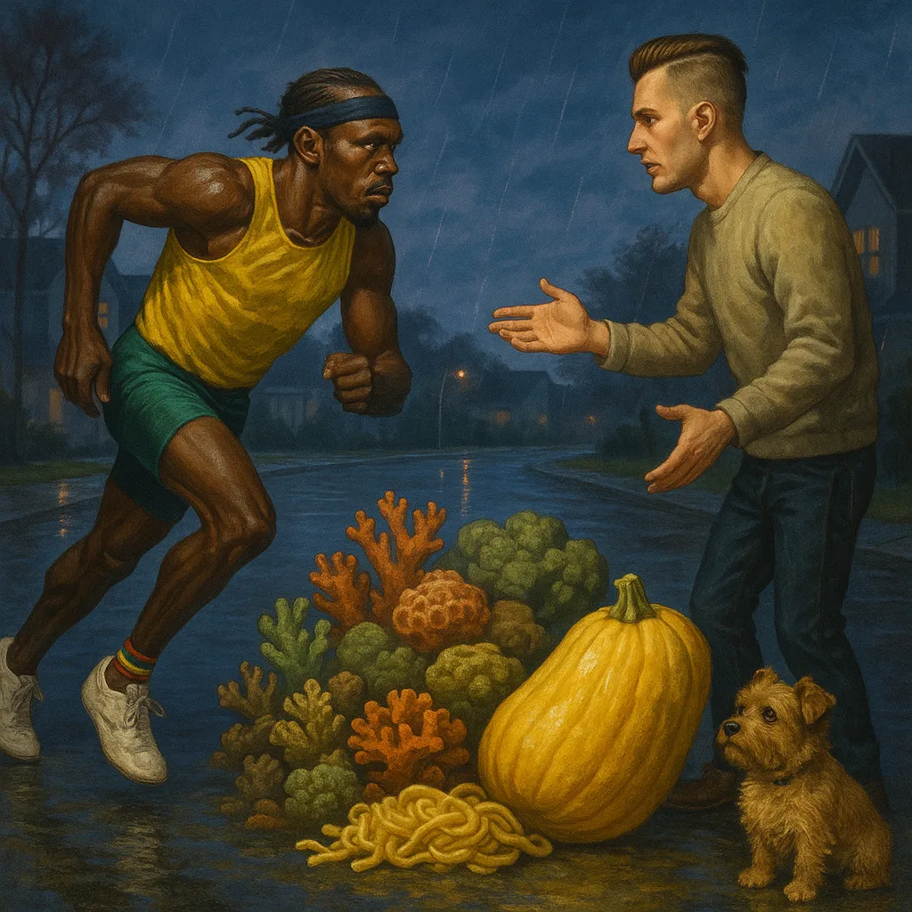 Sprinting Legendary Athlete