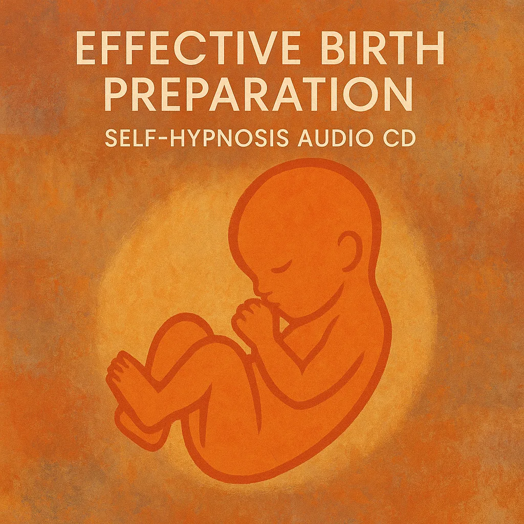 Promotional Cover for a Self-hypnosis Audio CD on Effective Birth