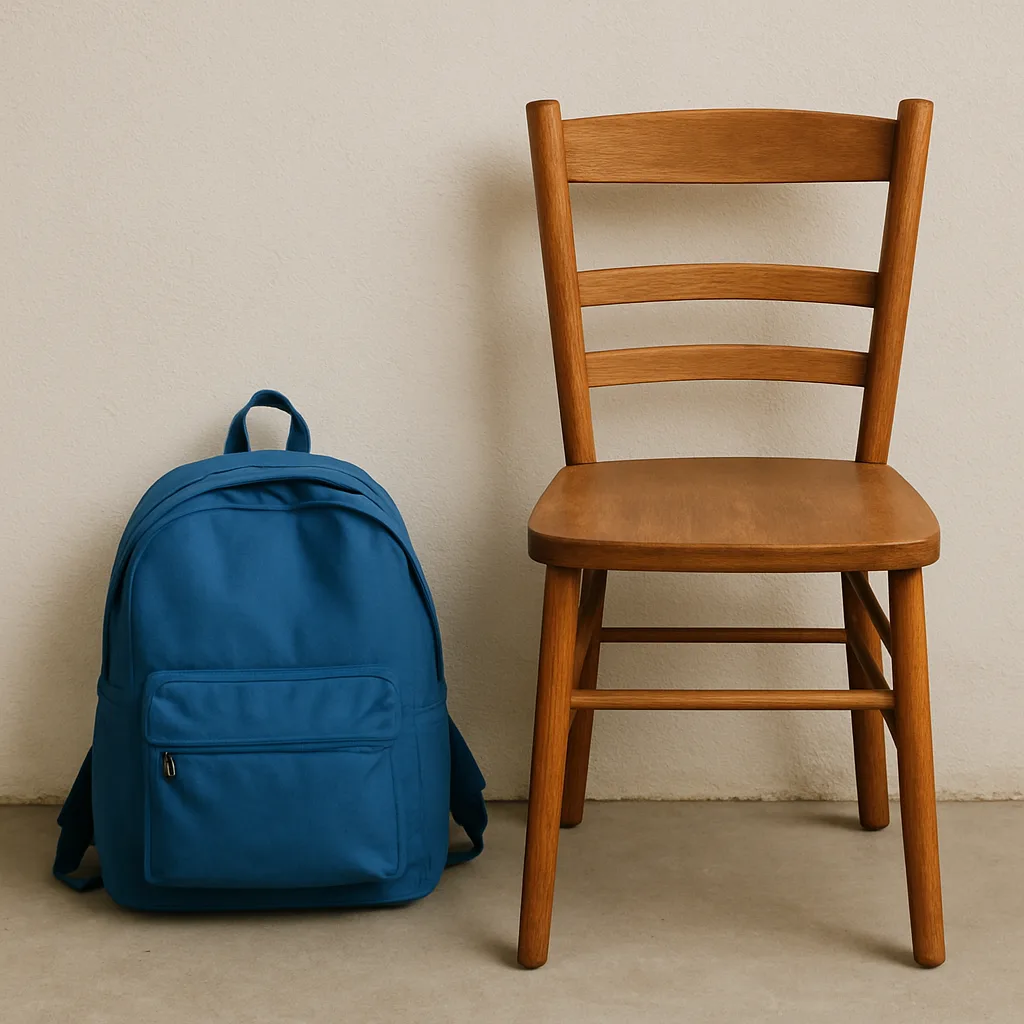 Picture Showing a Wooden Chair