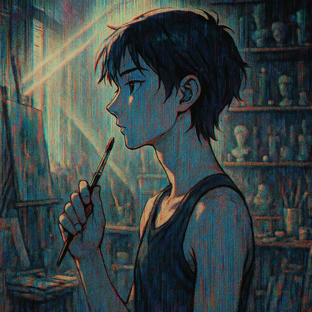 Anime Manga Style Person of Unspecified Gender