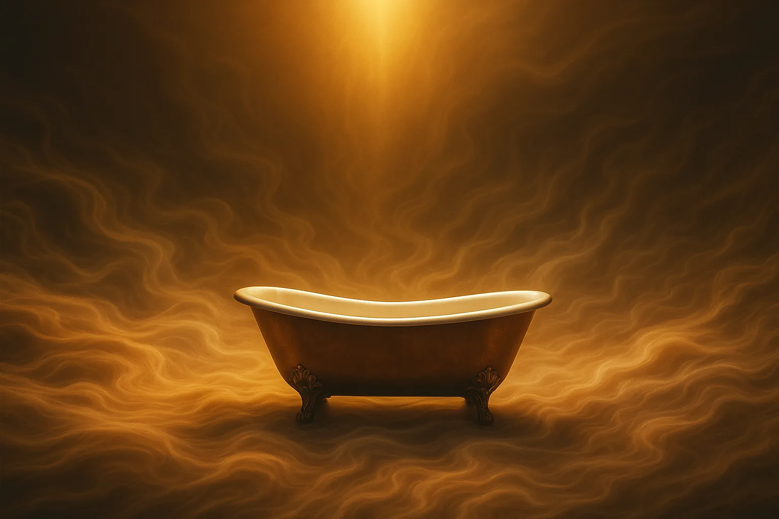 Solitary Deep Soaking Bathtub