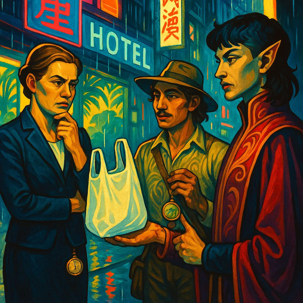 Neon-lit Cyberpunk Streets