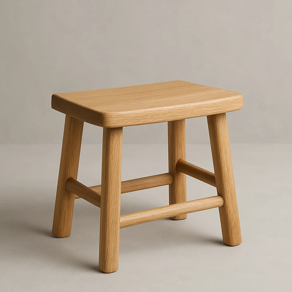 Stool Set Against a Pale Grey Background