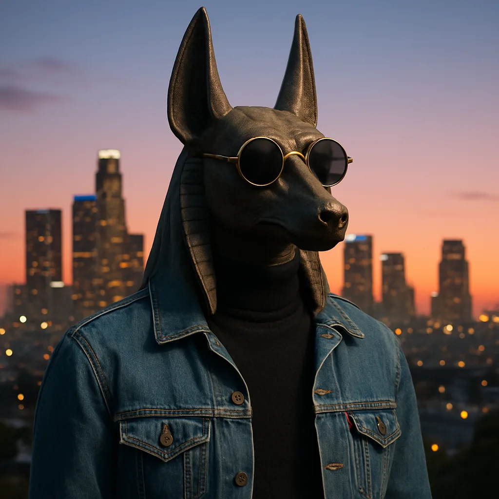 Portrayal of a Statue Depicting Anubis