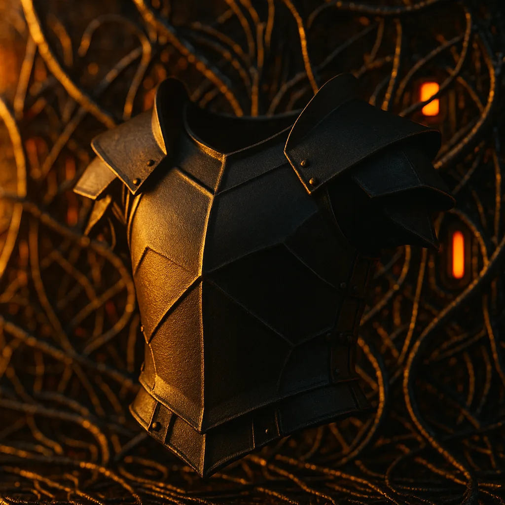 Single Matte Blackened Cuirass