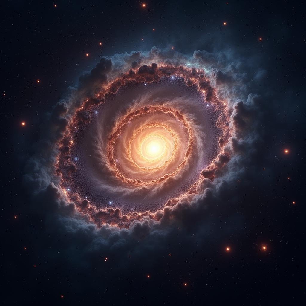 Epic Spiral Galaxy in Sweeping Cinematic Majesty
