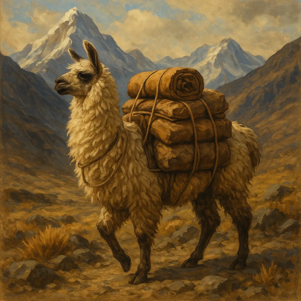Shaggy Andean Creature Accustomed to Mountainous Terrain