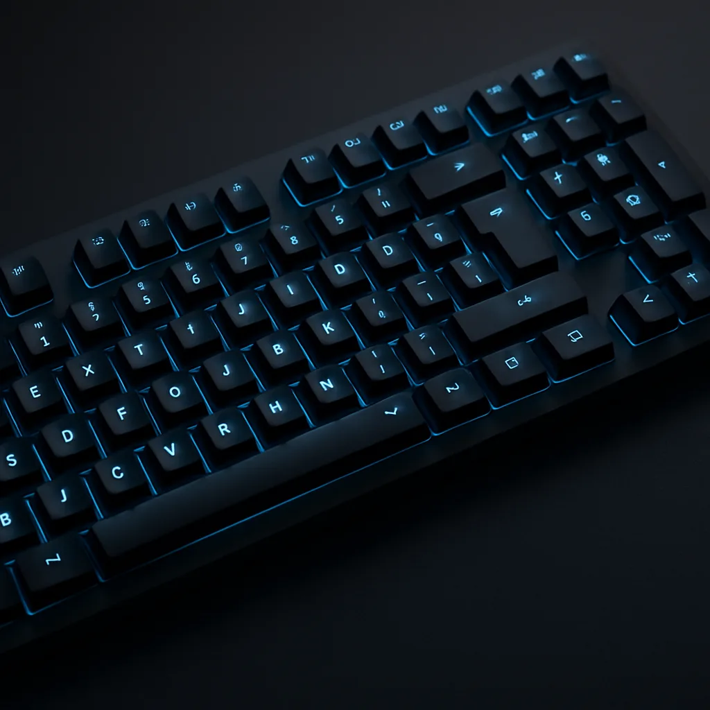 Modern Black Keyboard