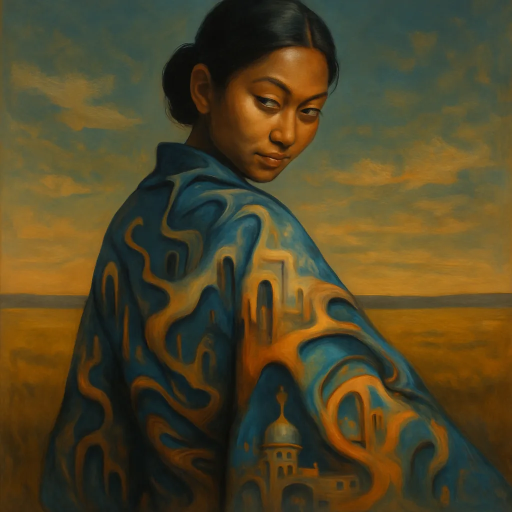 Coyly Glancing Person of Southeast Asian Descent
