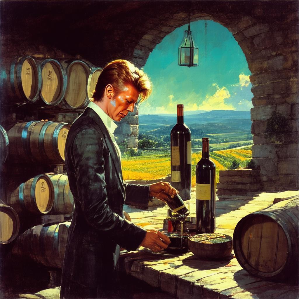 David Bowie Tending a Winery in 1973