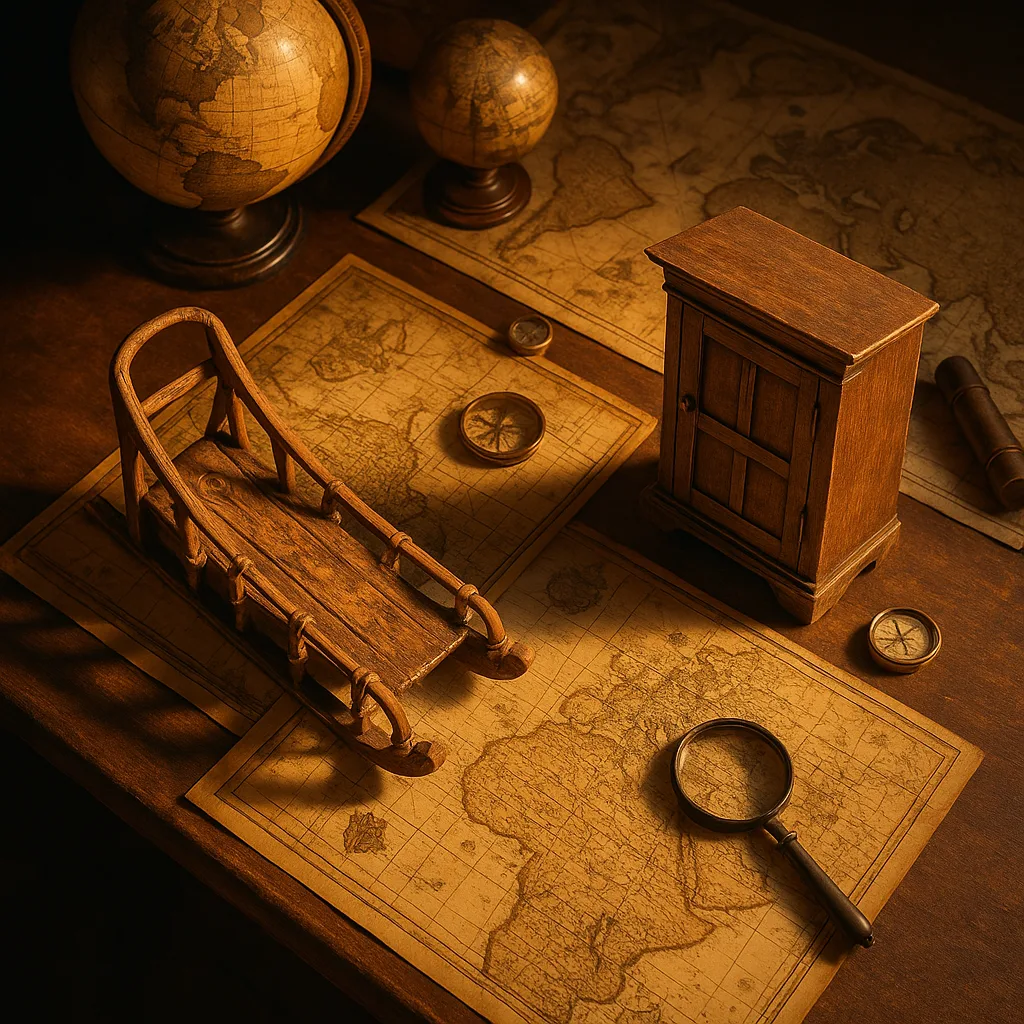Antique Explorer's Desk