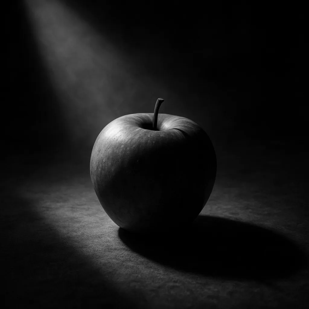 Monochrome Setting with an Apple Illuminated Strikingly