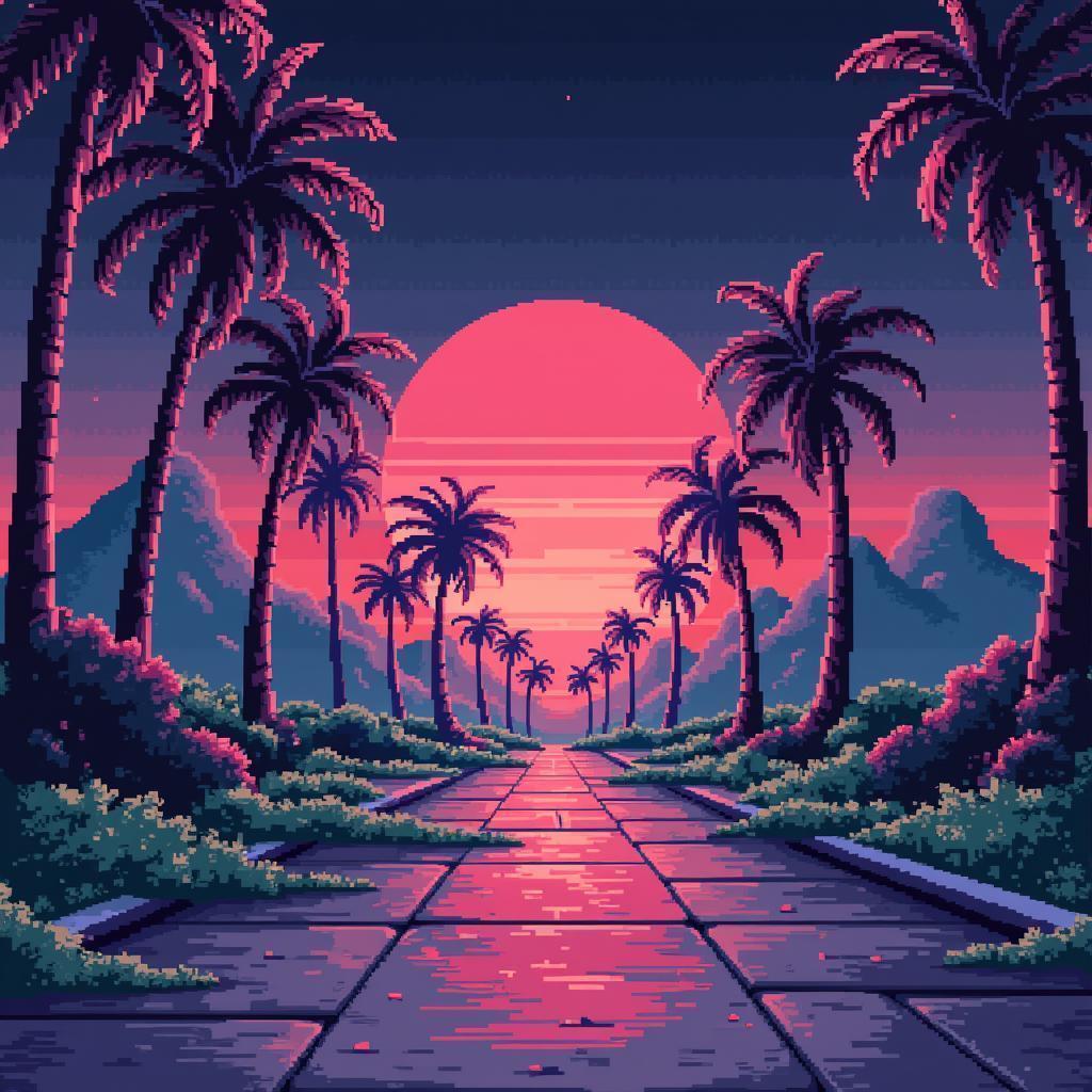 KI Experte Rendered in Retro Futuristic Pixels