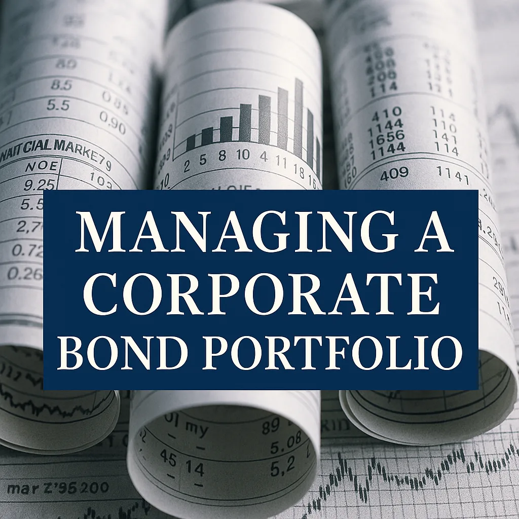 Book Cover Featuring "Managing a Corporate Bond Portfolio"